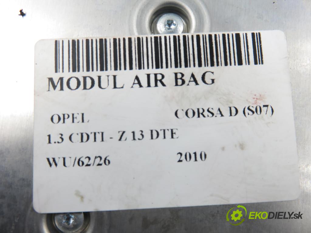 OPEL CORSA D (S07) HB 2010 70,00 1.3 CDTI - Z 13 DTE 1248,00 MODUL air BAG 13283820