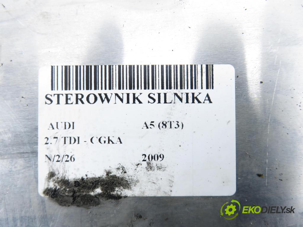 AUDI A5 (8T3) COUPE 2009 140,00 2.7 TDI - CGKA 2698,00 řídící jednotka motora 8K1907401B ; 0281015032
