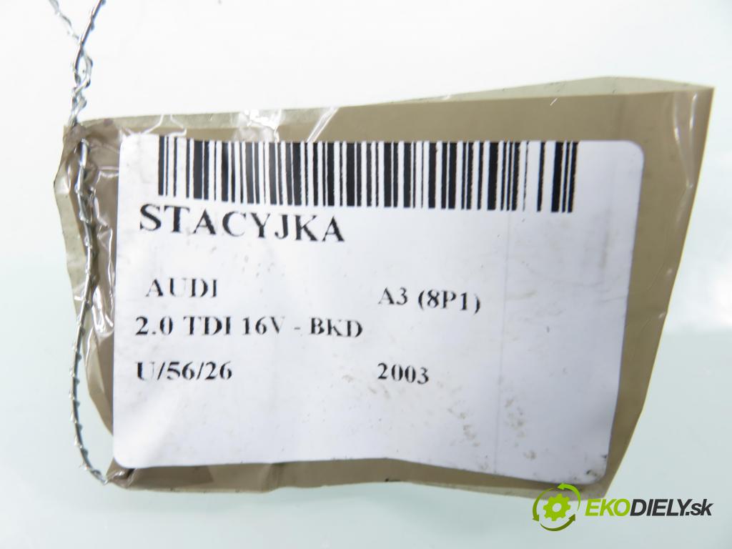AUDI A3 (8P1) HB 2003 103,00 2.0 TDI PD 16V 140 1968,00 spinačka 1K0905851 (Spínacia skrinka)