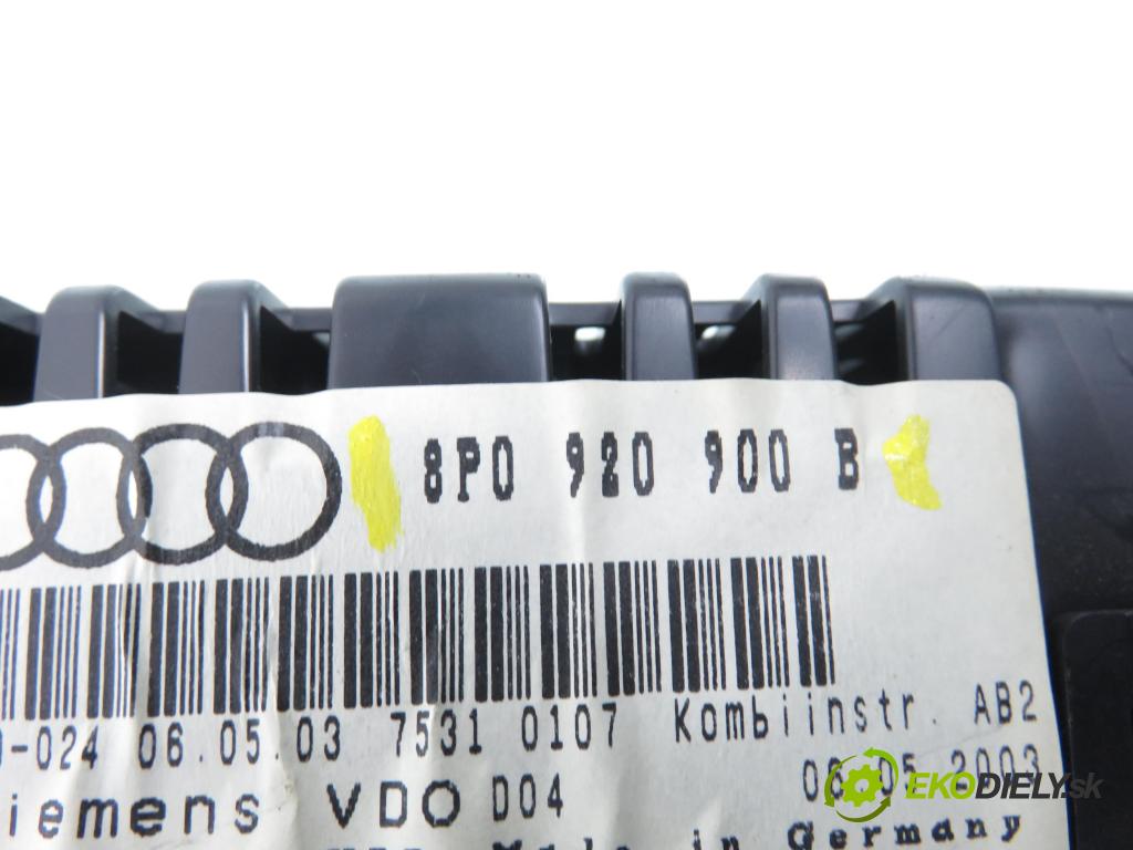 AUDI A3 (8P1) HB 2003 103,00 2.0 TDI PD 16V 140 1968,00 Prístrojovka elektrický 8P0920900B