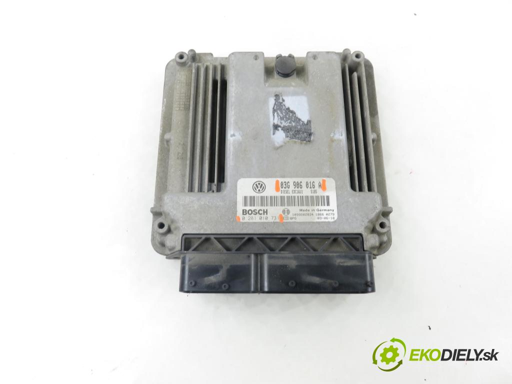 VW TOURAN (1T1, 1T2) MINIVAN 2004 74,00 1.9 TDI PD 100 - AVQ 1896,00 řídící jednotka motora 03G906016A ; 0281010731