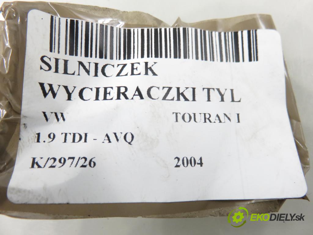 VW TOURAN (1T1, 1T2) MINIVAN 2004 74,00 1.9 TDI PD 100 - AVQ 1896,00 motorek stěrače ZADNÍ: 1T0955711A ; 0390201585