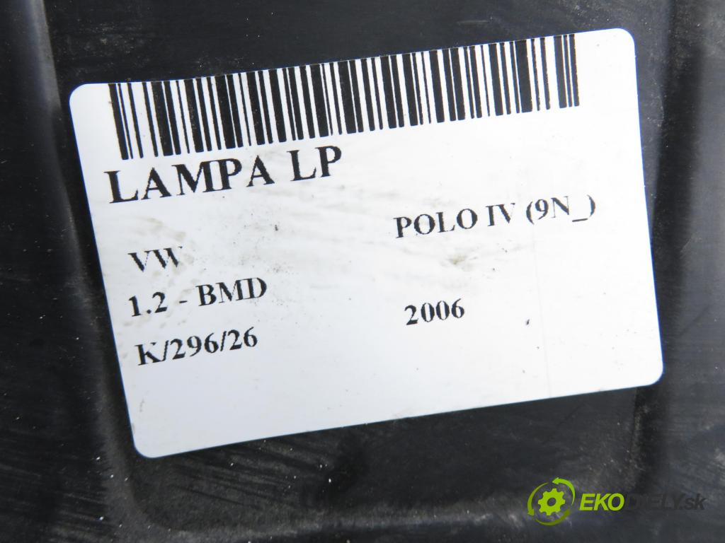 VW POLO (9N_) HB 2006 40,00 1.2 - BMD 1198,00 světlo LP
