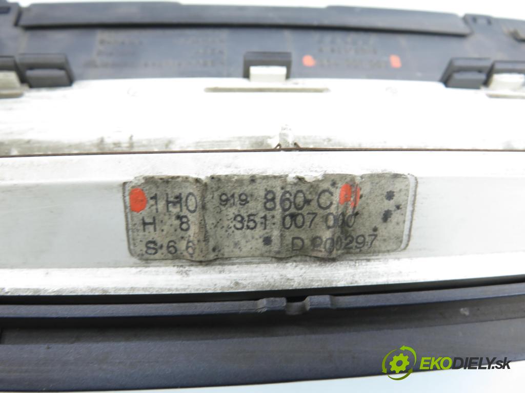 VW GOLF III Variant (1H5) KOMBI 1997 55,00 1.8 - ANN 1781,00 Prístrojovka elektrický 1H0919860C ; 354001002