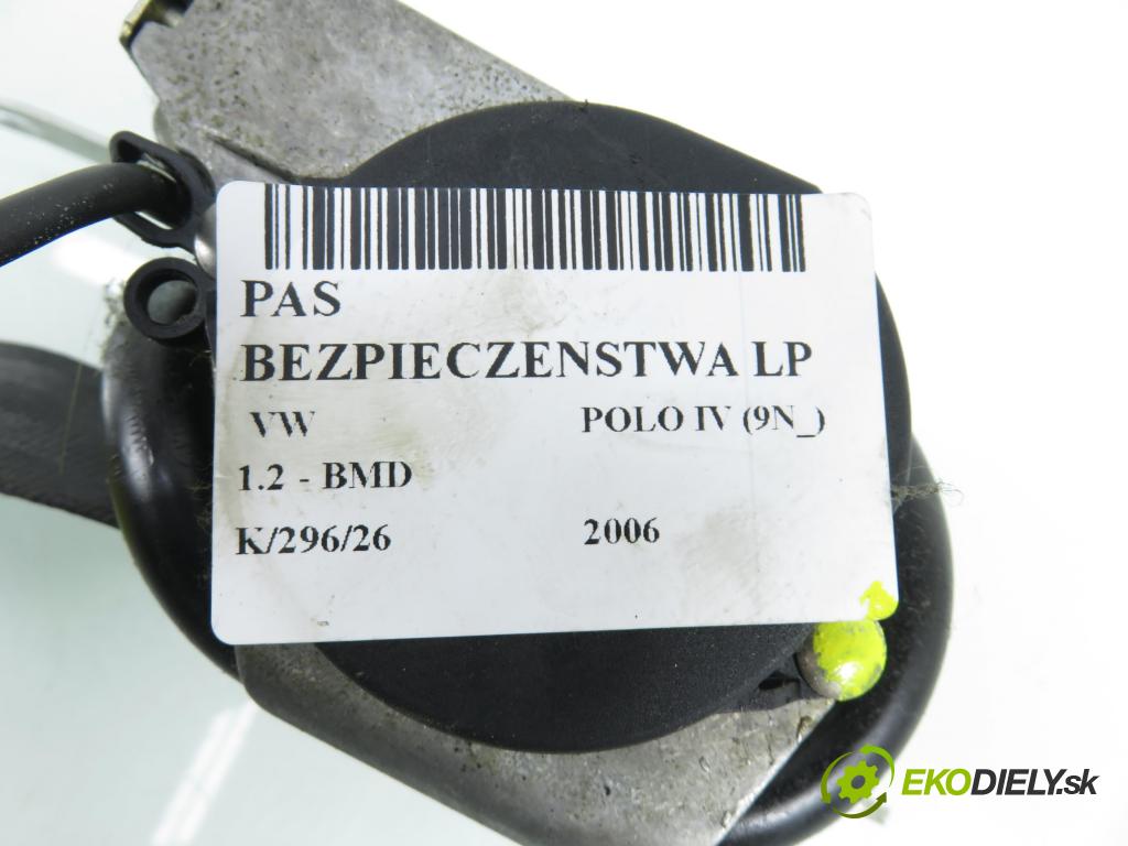 VW POLO (9N_) HB 2006 40,00 1.2 - BMD 1198,00 držák BEZPEČNOST LP 6Q4857705J ; 5424028