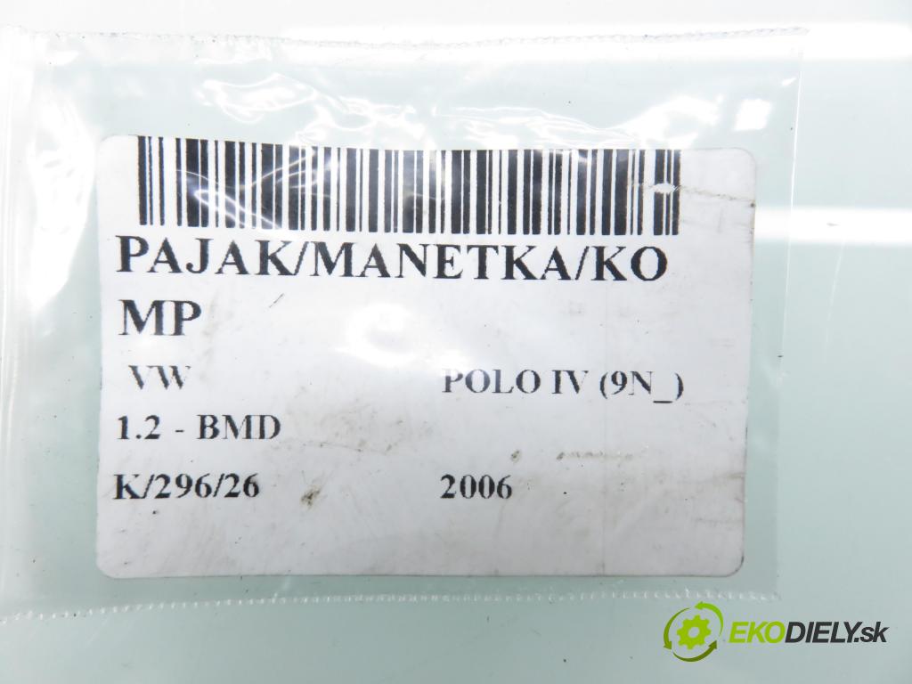 VW POLO (9N_) HB 2006 40,00 1.2 - BMD 1198,00 PAKA/ŘAZENÍ/SADA: 6Q0953503CE