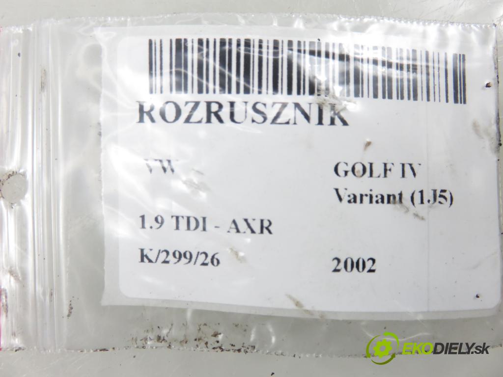 VW GOLF IV Variant (1J5) KOMBI 2002 74,00 1.9 TDI PD 101 - AXR 1896,00 Štartér S3025PR (Štartér)