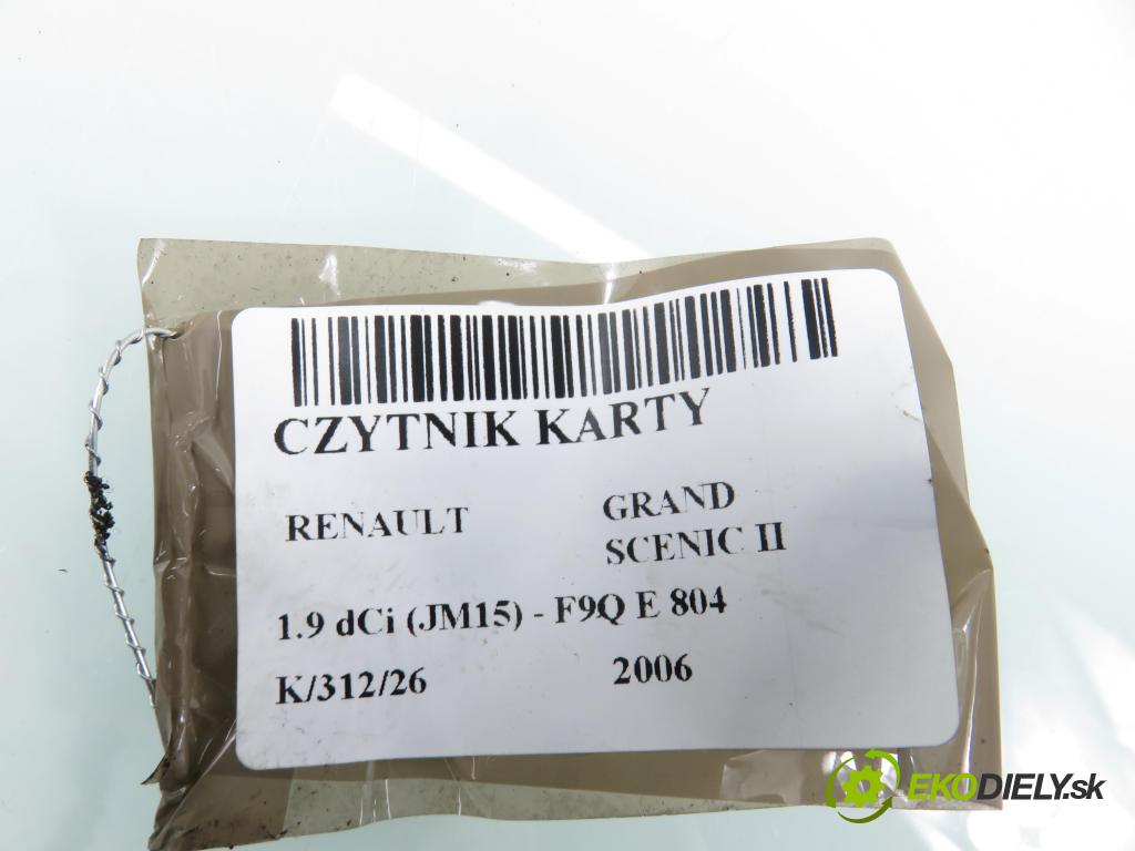 RENAULT GRAND SCENIC II (JM0/1_) MINIVAN 2006 0,00 1.9 dCi (JM15) - F9Q E 804 1870,00 čítač KARTY: 8200125077 ; S118539002D