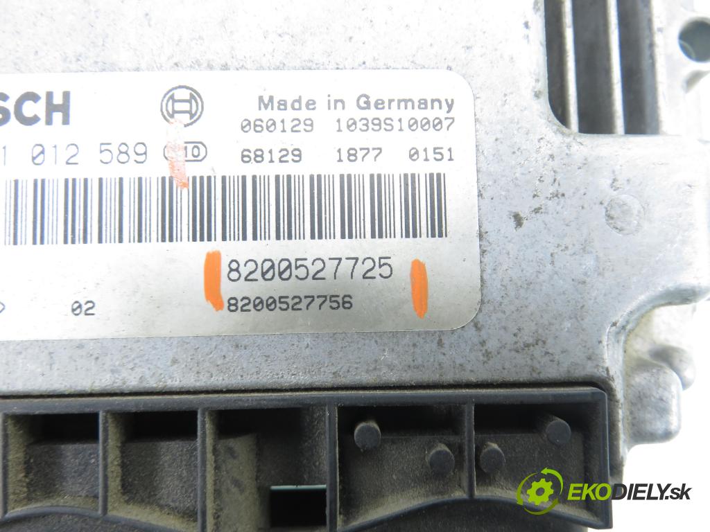 RENAULT GRAND SCENIC II (JM0/1_) MINIVAN 2006 0,00 1.9 dCi (JM15) - F9Q E 804 1870,00 řídící jednotka motora 0281012589 ; 8200527725