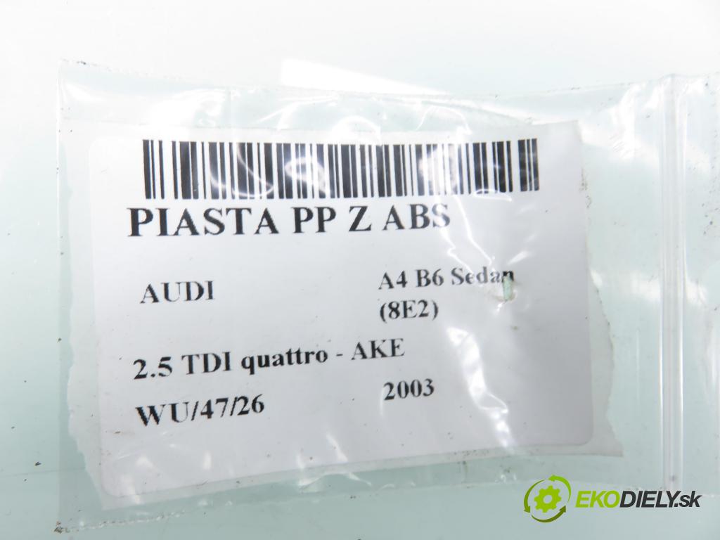 AUDI A4 (8E2, B6) SEDAN 2003 132,00 2.5 TDI V6 180 quattro - AKE 2496,00 náboj PP ABS