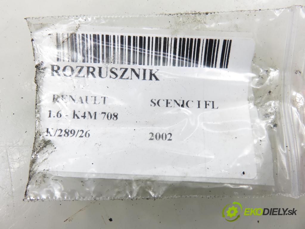 RENAULT SCENIC I (JA0/1_) MINIVAN 2002 0,00 1.6 - K4M 708 1598,00 Štartér D7E22 ; D7E22 (Štartér)