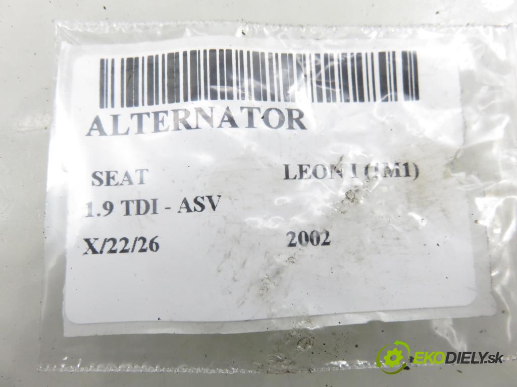 SEAT LEON (1M1) HB 2002 81,00 1.9 TDI 110 - ASV 1896,00 Alternátor 028903028E (Alternátor)