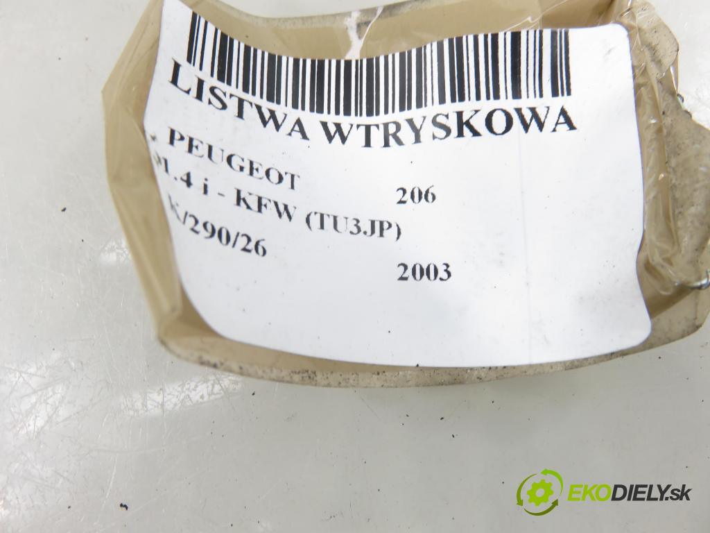 PEUGEOT 206 liftback (2A/C) HB 2003 55,00 1.4 75 - KFW 1360,00 Lišta vstrekovacia 9628982980D (Vstrekovacia lišta)