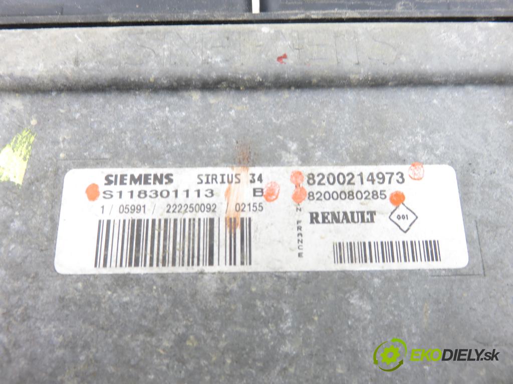 RENAULT SCENIC I (JA0/1_) MINIVAN 2002 0,00 1.6 - K4M 708 1598,00 Riadiaca jednotka Motor S118301113 ; 8200214973 ; 8200080285