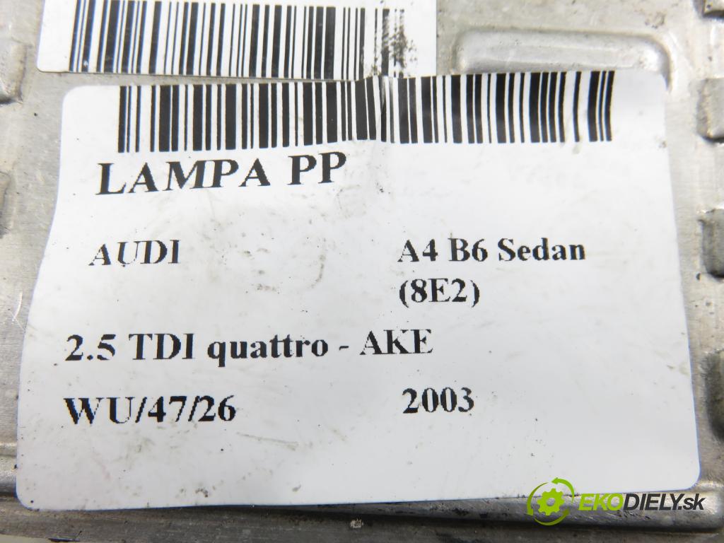 AUDI A4 (8E2, B6) SEDAN 2003 132,00 2.5 TDI V6 180 quattro - AKE 2496,00 Menič xenonová 73010157F