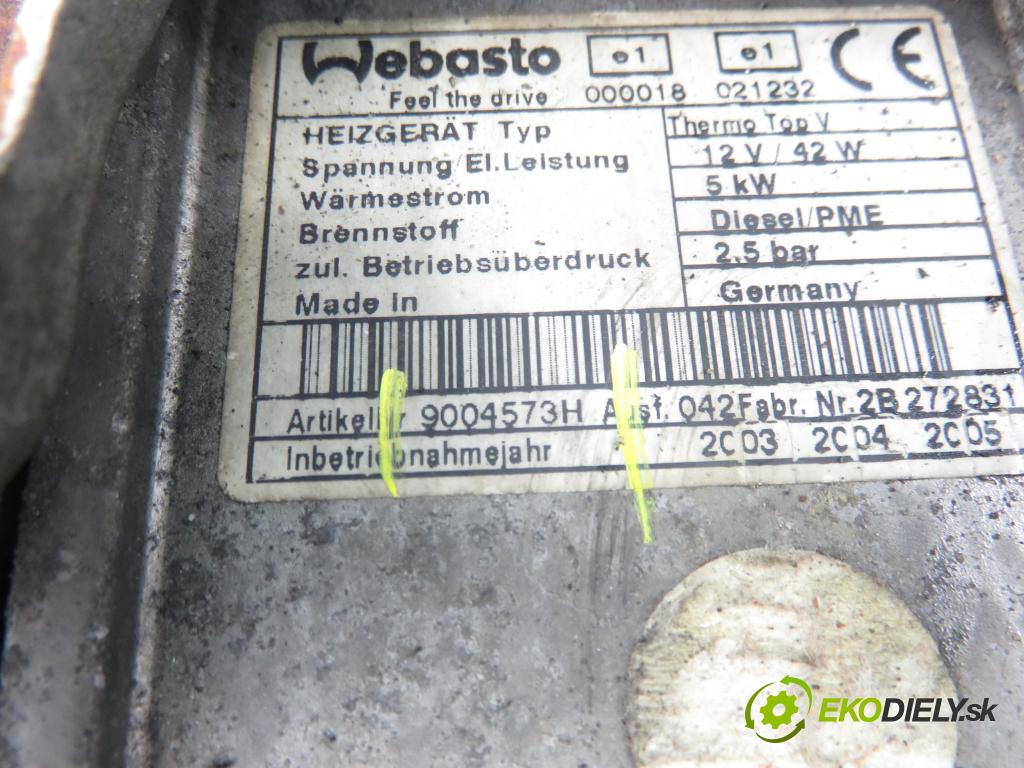 VW TOURAN (1T1, 1T2) MINIVAN 2004 74,00 1.9 TDI PD 100 - AVQ 1896,00 Webasto 1K0815065H ; 9004573H (Webasto (nezávislé topení))