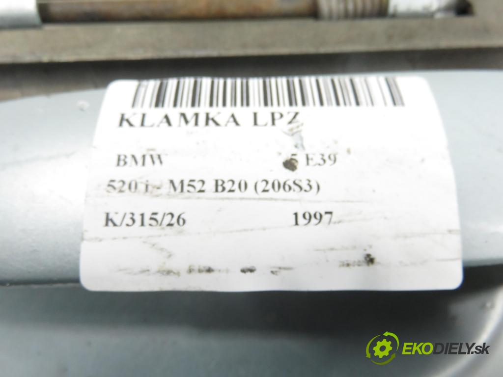 BMW 5 (E39) SEDAN 1997 110,00 520 i 150 - M52 B20 (206S3) 1991,00 Kľučka LPZ