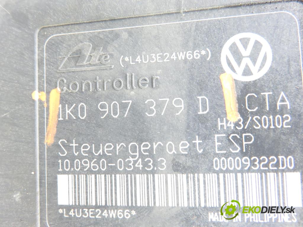 VW TOURAN (1T1, 1T2) MINIVAN 2004 74,00 1.9 TDI PD 100 - AVQ 1896,00 Pumpa ABS 1K0907379D ; 1K0614517B ; 10020600404 (Pumpa ABS)