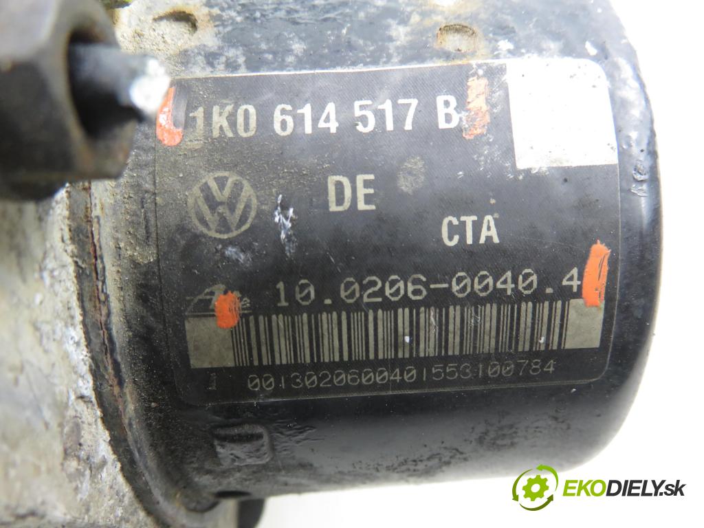 VW TOURAN (1T1, 1T2) MINIVAN 2004 74,00 1.9 TDI PD 100 - AVQ 1896,00 Pumpa ABS 1K0907379D ; 1K0614517B ; 10020600404 (Pumpa ABS)