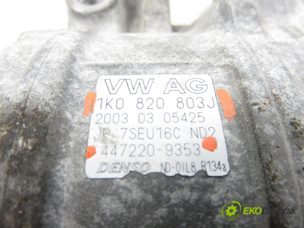 VW TOURAN (1T1, 1T2) MINIVAN 2004 74,00 1.9 TDI PD 100 - AVQ 1896,00 KOMPRESOR: klimatizace 1K0820803J ; 4472209353 (Kompresor klimatizace)
