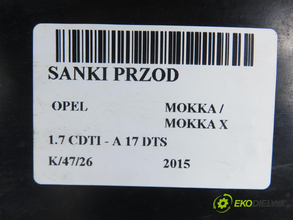 OPEL MOKKA / MOKKA X CROSSOVER 2015 96,00 1.7 CDTI - A 17 DTS 1686,00 PŘEDNÍ: