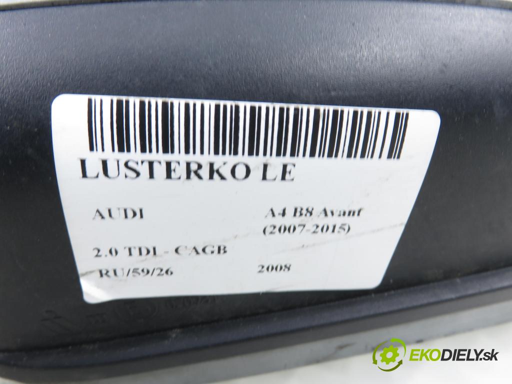 AUDI A4 Avant (8K5, B8) KOMBI 2008 100,00 2.0 TDI - CAGB 1968,00 Spätné zrkadlo LE