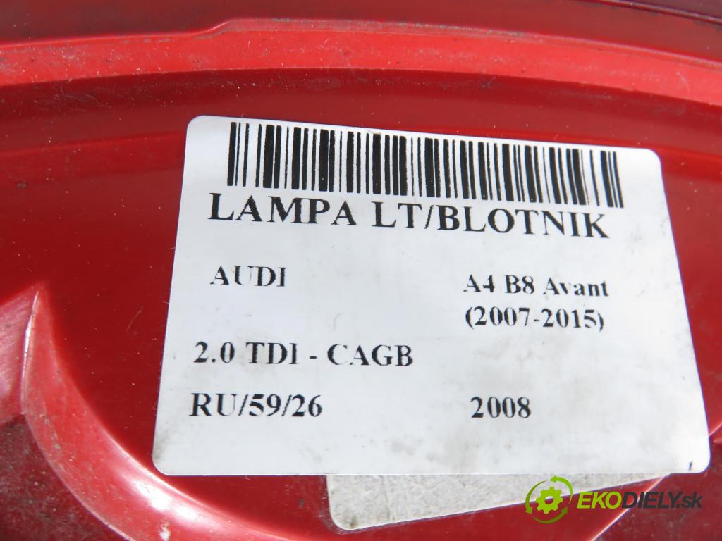 AUDI A4 Avant (8K5, B8) KOMBI 2008 100,00 2.0 TDI - CAGB 1968,00 Svetlo ľavé zadné 219701