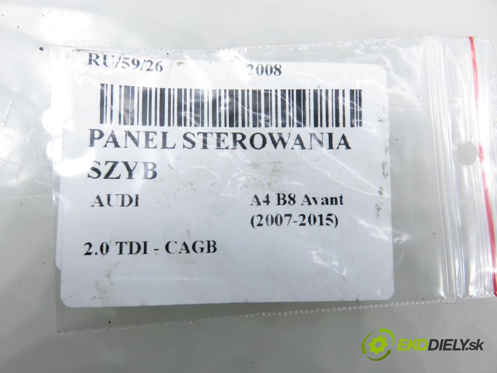 AUDI A4 Avant (8K5, B8) KOMBI 2008 100,00 2.0 TDI - CAGB 1968,00 Panel ovládaní oken 8K1867171D