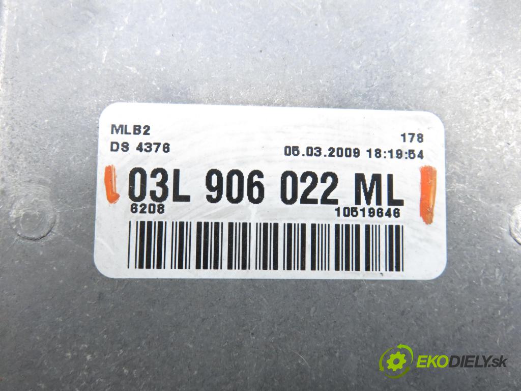 AUDI A4 Avant (8K5, B8) KOMBI 2008 100,00 2.0 TDI - CAGB 1968,00 řídící jednotka motora 03L906022ML ; 03L906022B ; 0281015586