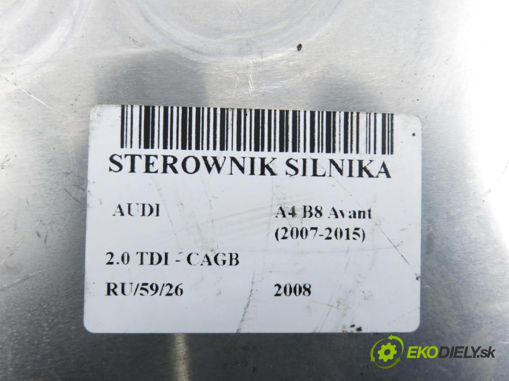 AUDI A4 Avant (8K5, B8) KOMBI 2008 100,00 2.0 TDI - CAGB 1968,00 řídící jednotka motora 03L906022ML ; 03L906022B ; 0281015586