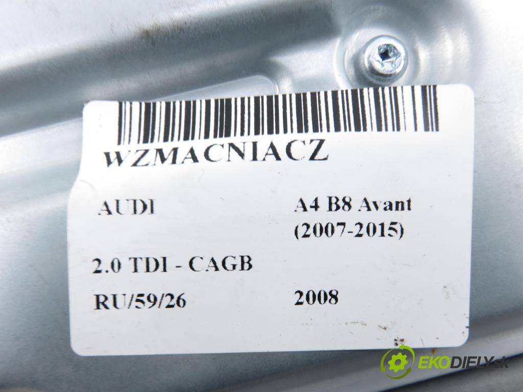 AUDI A4 Avant (8K5, B8) KOMBI 2008 100,00 2.0 TDI - CAGB 1968,00 Zosilňovač 8T0035223AE ; 8T0035223R (Zosilňovač)