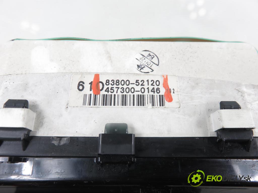 TOYOTA YARIS (_P1_) HB 1999 50,00 1.0 VVT- i 68 - 1SZ-FE 998,00 prístrojovka elektrický 8380052120 ; 4573000146