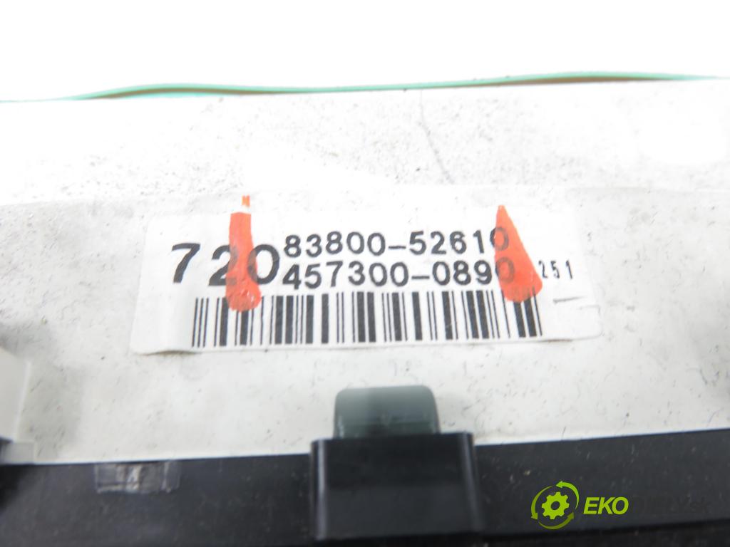 TOYOTA YARIS (_P1_) HB 2001 50,00 1.0 VVT- i 68 - 1SZ-FE 998,00 Prístrojovka elektrický 8380052610 ; 4573000890