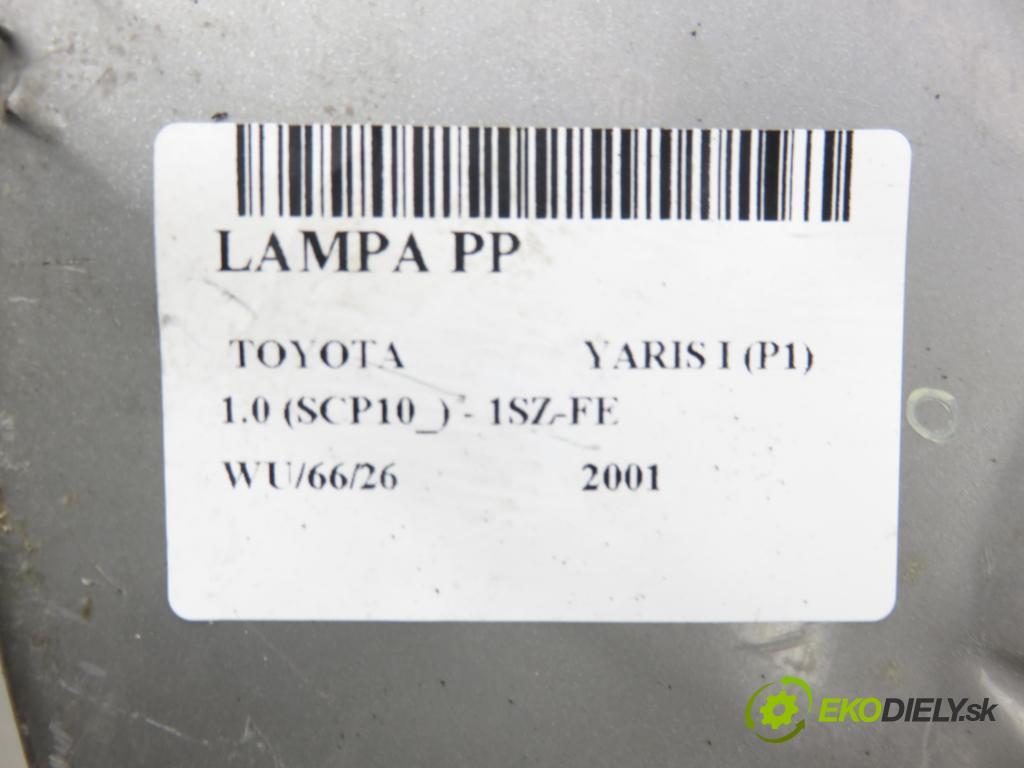 TOYOTA YARIS (_P1_) HB 2001 50,00 1.0 VVT- i 68 - 1SZ-FE 998,00 Svetlo PP