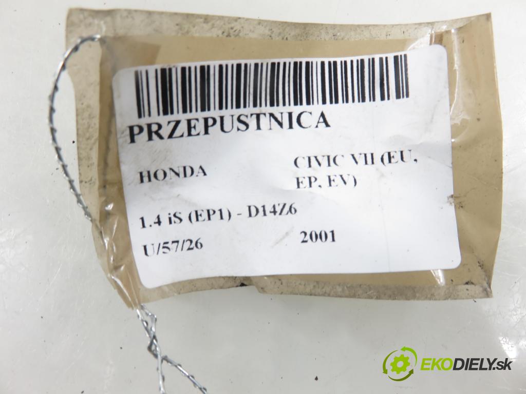 HONDA CIVIC VII Hatchback (EU, EP, EV) HB 2001 66,00 1.4 iS (EP1) 90 - D14Z6 1396,00 Škrtiaca klapka 1368001911 (Škrtiaca klapka)