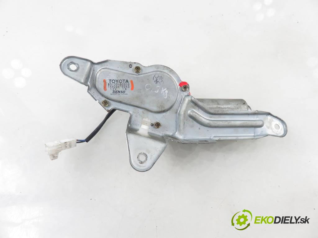 TOYOTA YARIS (_P1_) HB 2001 50,00 1.0 VVT- i 68 - 1SZ-FE 998,00 motorek stěrače ZADNÍ: 8513052010 ; 1592004053