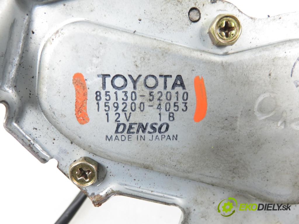 TOYOTA YARIS (_P1_) HB 2001 50,00 1.0 VVT- i 68 - 1SZ-FE 998,00 motorek stěrače ZADNÍ: 8513052010 ; 1592004053