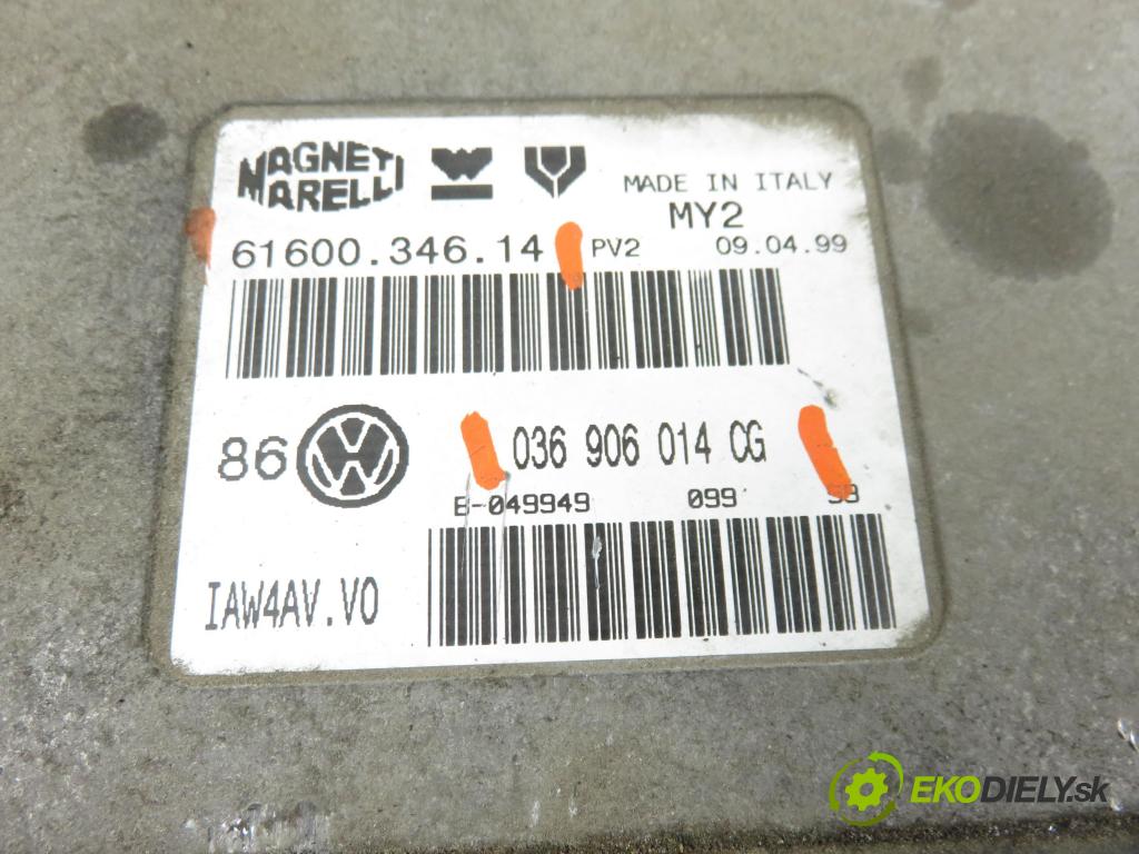 VW GOLF IV (1J1) HB 1998 55,00 1.4 16V - AHW 1390,00 řídící jednotka motora 036906014CG ; 6160034614