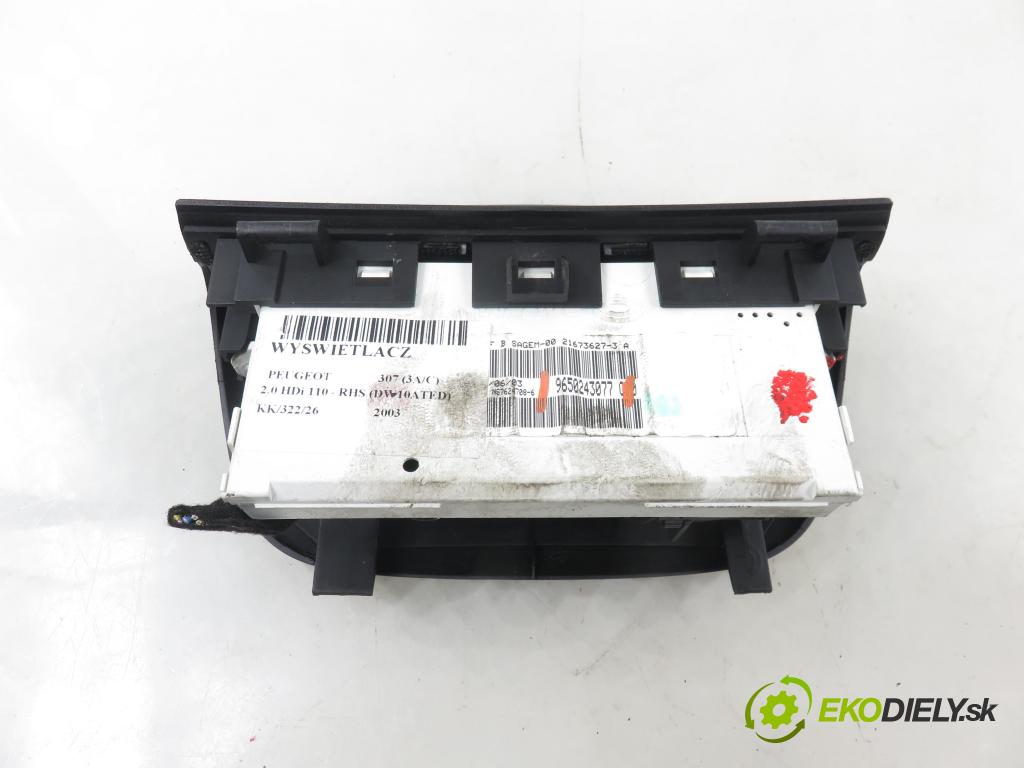 PEUGEOT 307 (3A/C) HB 2003 79,00 2.0 HDi 110 - RHS 1997,00 ZOBRAZIT: 9650243077