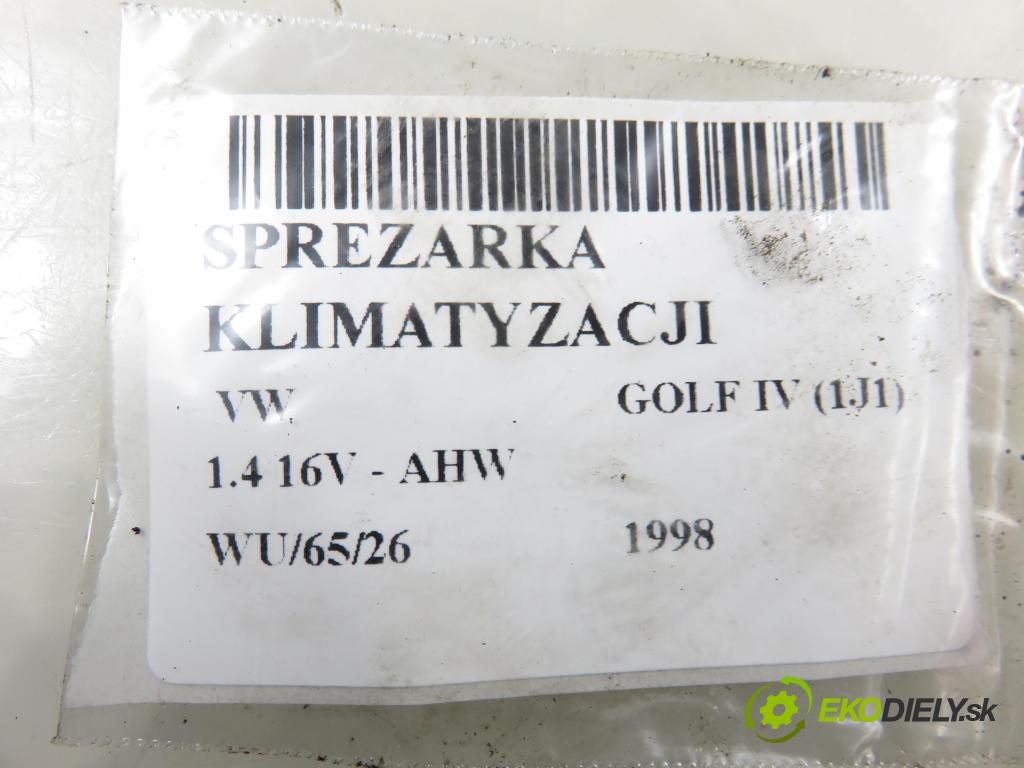 VW GOLF IV (1J1) HB 1998 55,00 1.4 16V - AHW 1390,00 KOMPRESOR: klimatizace 1J0820803B (Kompresor klimatizace)