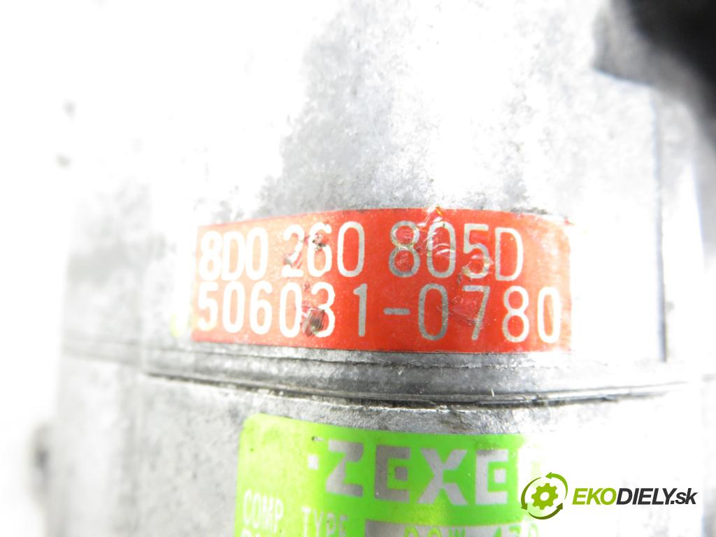 AUDI A4 (8D2, B5) KOMBI 1998 81,00 1.9 TDI 110 - AFN 1896,00 KOMPRESOR: klimatizace 5062310500 ; 8D0260805D ; 5060310780 (Kompresor klimatizace)