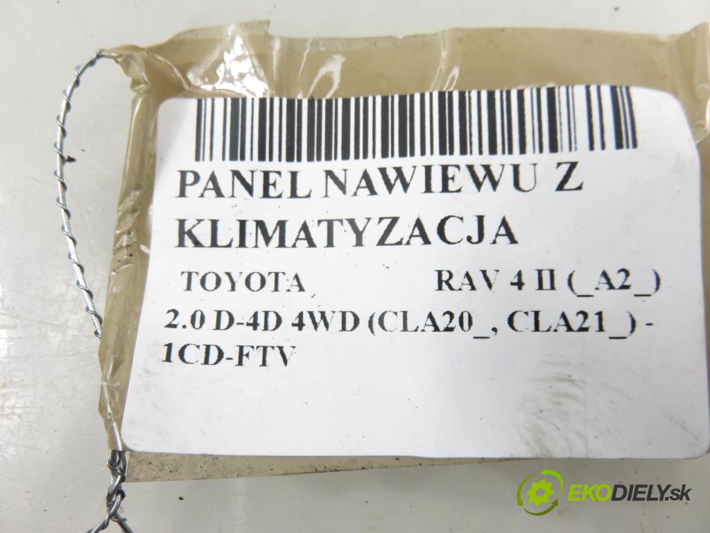 TOYOTA RAV 4 II (_A2_) SUV 2002 85,00 2.0 D-4D 4WD 116 - 1CD-FTV 1995,00 Panel topení KLIMATIZACE: 5590042150