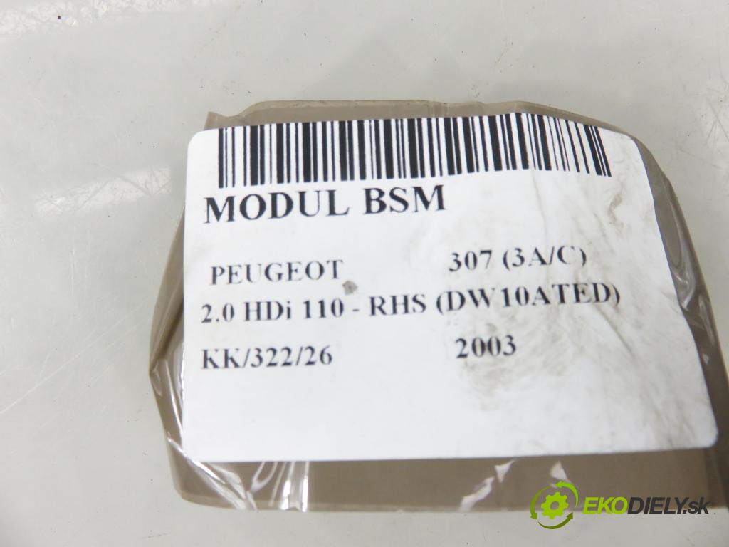 PEUGEOT 307 (3A/C) HB 2003 79,00 2.0 HDi 110 - RHS 1997,00 MODUL BSM 9650664080