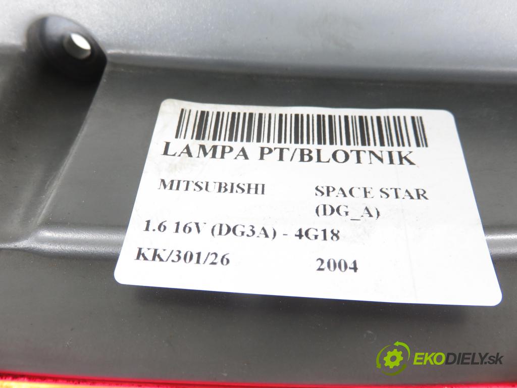 MITSUBISHI SPACE STAR nadwozie wielkoprzestrzenne (MPV) (DG_A) MINIVAN 2004 72,00 1.6 16V (DG3A) 98 - 4G18 1584,00 světlo pravé zadní MR913174
