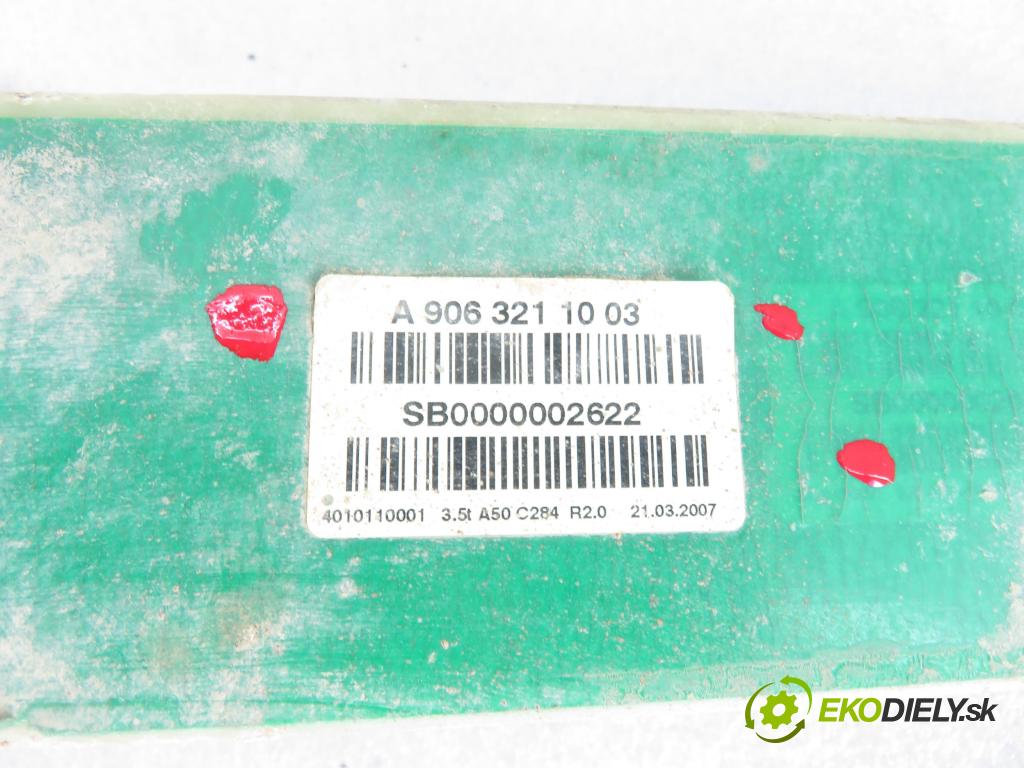 MERCEDES-BENZ SPRINTER 3,5-t Skrzynia (906) FURGON 2007 80,00 311 CDI (906.631, 906.633, 906.635, 906.637) - OM  2148,00 Listové pero predný A9063211003