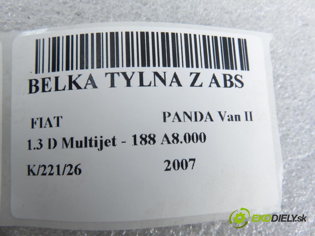 FIAT PANDA Van (169_) VAN 2007 51,00 1.3 D Multijet - 188 A8.000 1248,00 výztuha zadní část ABS