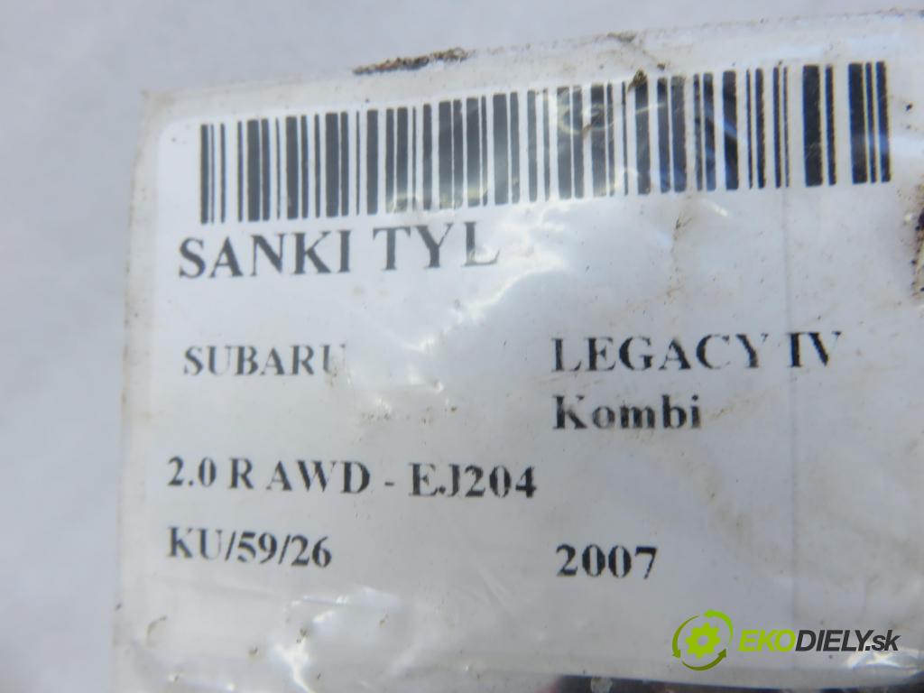 SUBARU LEGACY IV Kombi (BP) KOMBI 2007 121,00 2.0 16V DOHC AWD (BP5) - EJ204 EJ20F BiFuel 1994,00 ZADNÍ: