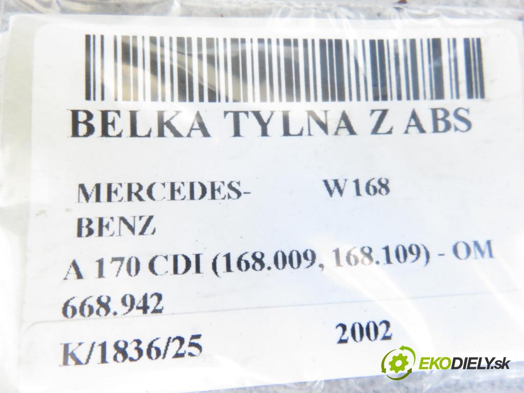 MERCEDES-BENZ KLASA A (W168) HB 2002 70,00 A 170 CDI 95 - OM 668.942 1689,00 výztuha zadní část ABS