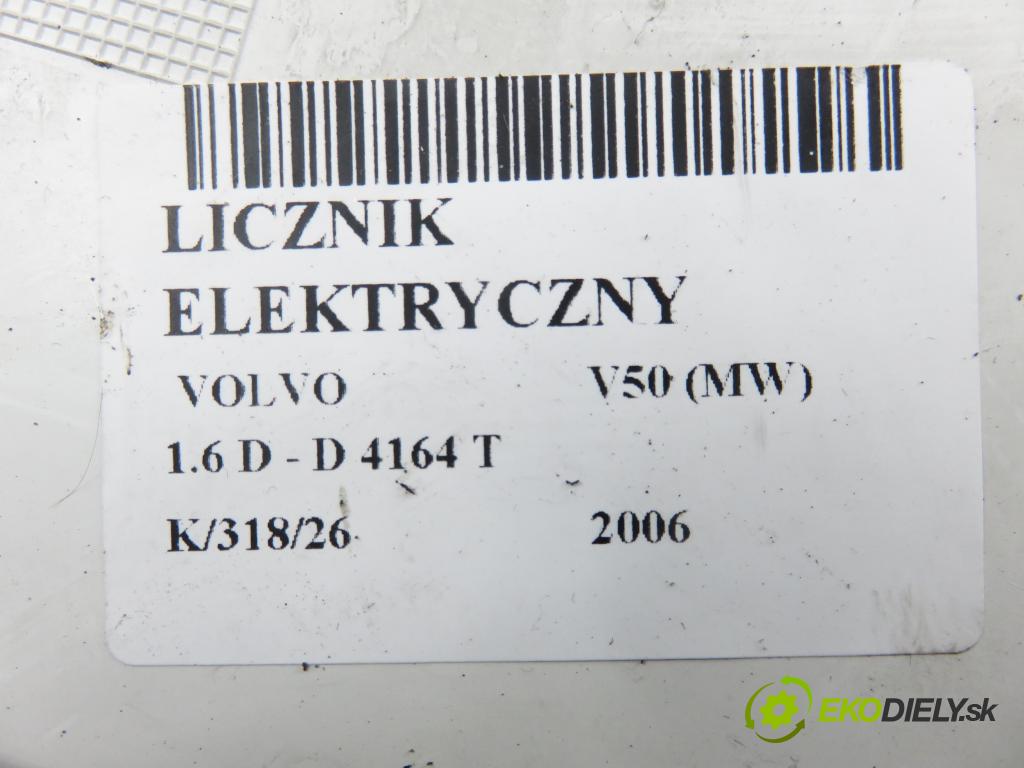 VOLVO V50 (MW) KOMBI 2006 80,00 1.6 D - 109  D 4164 T 1560,00 Prístrojovka elektrický 30728645