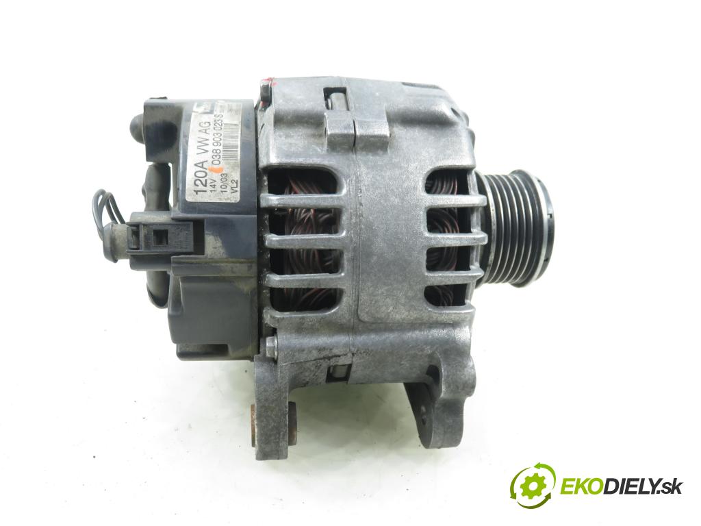 VW GOLF IV (1J1) HB 2003 74,00 1.9 TDI PD 101 - AXR 1896,00 Alternátor 038903023S ; SG12B015 (Alternátor)